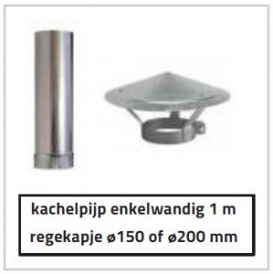  GC Kachelpijp Doorsnede 15 cm x 100cm H A. van Elk BV